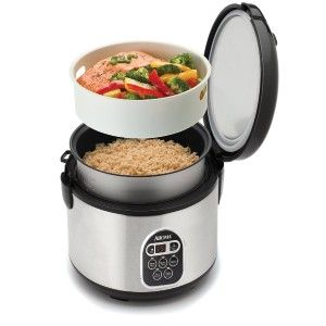 Aroma Arc 150SB 20 Cup Cooked Digital Rice Cooker Food Steamer New 