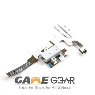   iPhone 4S Headphone Audio Jack Volume Power Flex Ribbon Cable White US