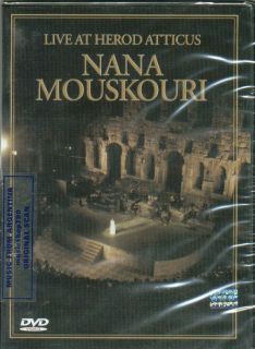 DVD Nana Mouskouri Live at Herod Atticus SEALED New