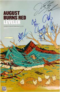August Burns Red Autographed Signed Poster UACC RD &Video Proof