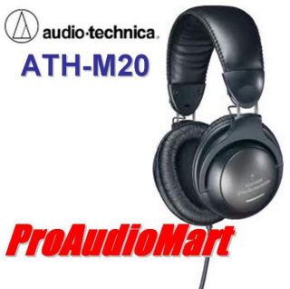 Audio Technica ATH M20 Stereo Monitor Headphones NEW Free Shipping 
