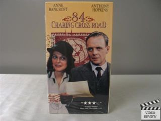 84 Charing Cross Road VHS Anne Bancroft Anthony Hopkins 043396608153 