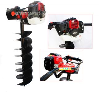   49cc Gas Powered Earth Post Hole Digger With 8 Earth Auger Drill Bit