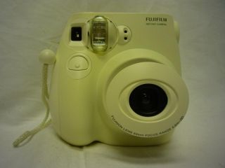   Mini 7S White Instant Film Camera Electronic Shutter Auto Flash