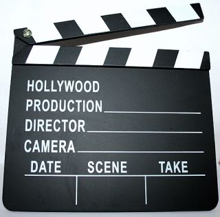 Film TV Home Theater Movie Clapper Slateboard Clapboard Prop