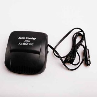   Auto Vehicle Portable Heater Heating Cooling Fan Defroster Black