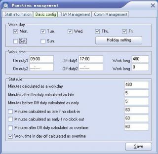 Biometric Fingerprint Employee Attendance Time Clock