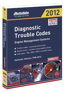 Autodata 2012 Domestic Diagnostic Trouble Code Manual