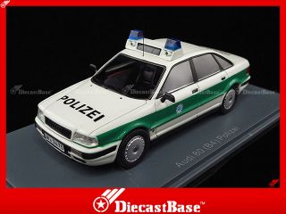 43353 Neo Audi 80 B4 Polizei 1992 Resin Emergency Road Car Police 1 43 