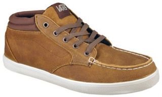 Vans Thurso Leather Mid Cut Skate Shoes Sneakers Wheat Slate Black 