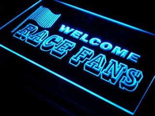 J288 B Welcome Race Fans Car Decor Neon Light Sign