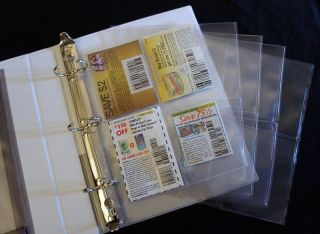 MINI SMALL COUPON AVERY BINDER with Handy Pocket. INCLUDES 5 MINI 