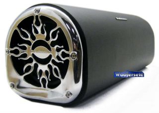 Audiobahn 6 Subwoofer Amplified Bass Tube Enclosure Built in 