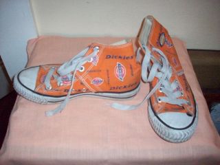 Dickies High Top Orange Sneakers Athletic Shoes Womens Size 5 