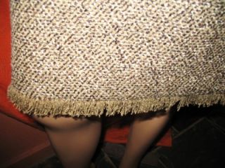 Emma James Liz Claiborne Skirt Tweed Black and Brown Lined Size 14 