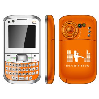   Sim 808i dual cameras TV qwerty cell phone AT T Mobile UNLOCKED Orange