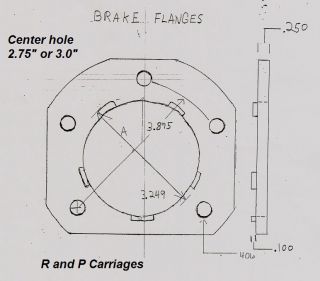 Trailer Brake Backing Plate Flange 6 7000 Axle 3 Hole