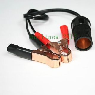 Car Battery Terminal Clip on Cigarette Lighter Power Socket Adaptor 