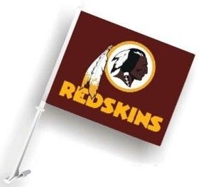 Washington Redskins Car Auto Flag Banner Pole 2 Sided NFL Football 