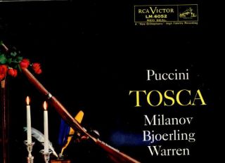 RCA LM 6052 Puccini Tosca Milanov Bjoerling Leinsdorf 2 LPS Book 