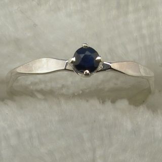 Sapphire Baby Ring Hand Crafted Sterling September