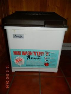 Avanti Combination Washer Dryer Portable Laundry Washing Machine Tub 