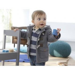 Baby Infant Child Boys Winter Fleece Horn Button Hooded Coat Hoodies 6 