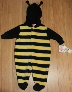New Halloween Bee Costume Baby Boys Girl 0 3 Months Infant 1 Coverall 