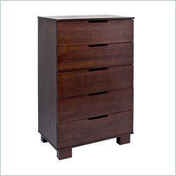 babyletto modo 5 drawer chest in espresso finish 168891 features chic 