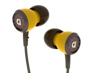 Audiofly AF33M in Ear Headphones Mic Earbuds Earphones Lounge Yellow 
