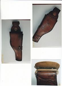 Holster Mexican Military Police Audley Style Obregon Auto Pistol RARE 