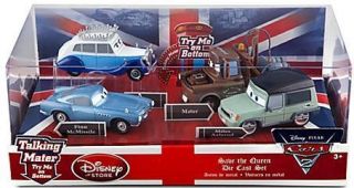 Disney Cars Save The Queen Miles Axelrod Talking Mater Finn McMissile 