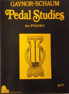 Gaynor   Schaum / Pedal Studies for Piano / 1967 MUSIC SONG BOOK