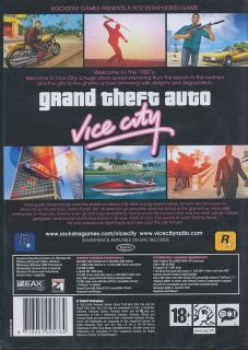 Grand Theft Auto Vice City Rockstar GTA Windows PC Game US Seller New 