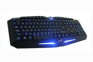   Red Blue LED game keyboard Backlight USB Professional Gaming Keyboard