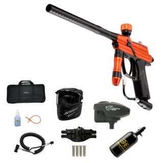 Azodin BLITZ 2011 Electronic Paintball Gun Orange Black Ultra 47ci Bag 