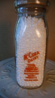 McCrea Dairy Milk Bottle Bad Axe Mich Michigan MI