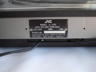 vintage jvc auto return turntable jl a20