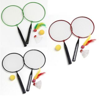 Badminton Racquet Shuttlecocks Pingpong Ball Set Training Game K0124 