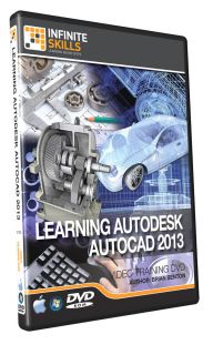InfiniteSkills Beginners AutoCAD 2013 Tutorial Video Training DVD ROM 