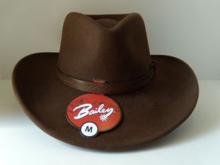 NEW ARRIVAL BAILEY WIND RIVER RALSTON WESTERN HAT COLOR BROWN 7 1 8 