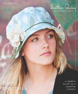 Heather Bailey BOHO CLOCHE HAT Quilting Sewing Fabric Pattern