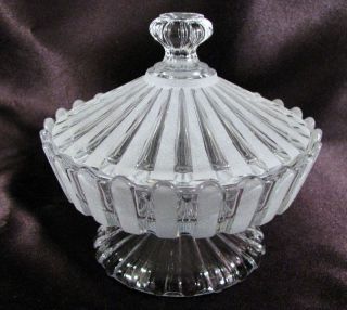 Fostoria Ribbon Lidded Compote Bakewell Pears Henry Ford Museum Piece 