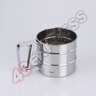 stainless steel flour sifter for baking