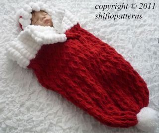 Baby Cuddle Sac Cocoon Knitting Pattern 3 Sizes 202 by Shifios 