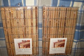   New Pier 1 Imports Smoked Bamboo Table Runner 14 x 72 New in Package