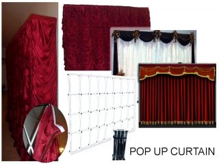 10x8 Banquet Hall Stage Backdrop Curtain for Magic Dance Juggling 