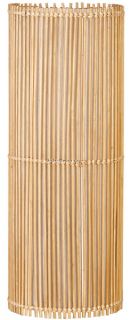 New Round Cylinder Table Lamp Natural Finish Bamboo