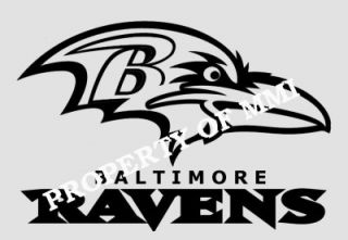Baltimore Ravens Style 3 Vinyl Decal Window Car Wall Truck Man Cave 