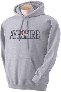 Ayrshire Dairy Cow Embroidered Crew Neck Hooded Sweatshirts s M L XL 